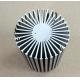 Customized Industrial LED Aluminum Heat Sinks Anodized Sunflower Heatsink