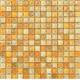 shape yellow color water waving glass mosaic tile for entrance
