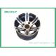 12 Inch Aluminum Matte Black Wheels Silver Color For Golf Cart 12x7 Machined