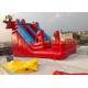 Red Spider Man Big Inflatable Dry Slide Bounce House With PVC Tarpaulin