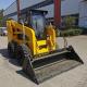 45kw Small Skid Steer Loader Four Wheel Drive Automatic With Bucket
