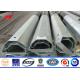 15 M Electric Column Steel Utility Pole With FRP And Marks , Malaysia Standard