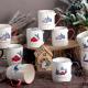 Christmas Ceramic Holiday Mugs Romantic With Customized Craft