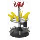 Small Airbrush Holder Stand With 6 Branch Air Valves And 360 Rotary Pressure