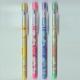 plastic multi-head bullet push pencil with eraser topper for kids