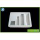 White cosmetic vacuum formed plastic trays molding with packing