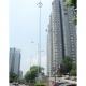 PVDF Coating Steel High Mast Light Tower 50m 355MPa Strength