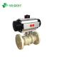 Pph Electric/Pneumatic Actuator True Union Ball Valve with Bracket and UV Protection