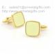 17mm square gold cufflinks for men's suit, stocked gold plated cuff links for men,