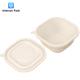 Ovenable Paper Food Tray With Lid 540ml Sugarcane Bagasse Matrial