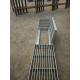 City Road Galvanized Steel Walkway Grating Silver Appearance With Hinge / Round Bar