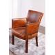 luxury antique leather hotel arm chair furniture,#2047