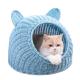 Cane Woven Cat Dog Nest Thickened Washable Closed Rattan Cat House For Summer