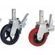 Fexible adjustable PVC Rubber PA material bearing 350-420kg wheel caster