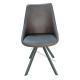 Modern Metal Legged Dining Chairs Grey Robust Legs Slip Proof Home Furniture