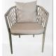Luxury hotel Outdoor restaurant coffee dining set stackable fast food chair Rope Garden Chairs rope chair---6322