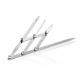 CE Eyebrow Tattoo Ruler Sliver Ratio Permanent Makeup 4 Prong Stainless Steel Golden Mean Calipers