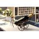 Nostalgic Chinese Rickshaws Wine Holder for Home Decoration