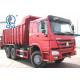 20 Ton Heavy Equipment Dump Truck 6x4 , Red Color 2 Axle Dump Truck 336hp Tipper
