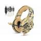 2.2m Onikuma K1B Camouflage Gaming Headset For PS4 PC