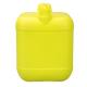 Yellow 39mm 10L HDPE Container Plastic Bottle With Handle 302mm