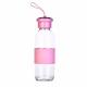 Creative Glass Silicone Water Bottle / Portable Travel Mug At Your Fingertips