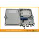 Compact Plastic Fiber Optic Splitter Box , 24 Port SC LC Outdoor Splice Box