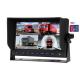 Bus/Truck CCTV Cameras Monitor with  DVR Recording and 4CH input CCTV Cameras