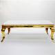 Luxury Gold Center Table Metal Base With Marble Top Living Room Furniture Style