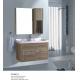Wood Grain Color PVC Bathroom Vanity Wall Mounted Installation 800*460*500mm