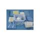 Angiography Pack Disposable Medical Drapes Packs Blue Color For Wound Care