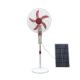 Three Adjust Speed Solar Battery Fan Rechargeable With LED  Light