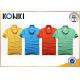 Colorful Embroidered Custom Polo Shirt Short Sleeve For Promotion