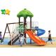 Toddler Plastic Playground Slide Multicolor  Pleasure Island For 3-15 Years Old