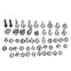 New Full Screws Set with 2 Bottom Screw Replacement for iPhone 5S Repair Black