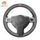 Black Leather Car Accessories Hand Sewing Steering Wheel Cover For Vauxhall Astra (H) Zaflra (B) Signum Vectra (C) 2002-2009