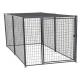 Suitable for indoor and outdoor black metal dog cage folding stainless steel pet cage
