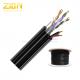 Aerial Network Cable FTP CAT5E 24 AWG Solid Copper with Messenger for IP Camera