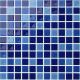 300x300mm swmming pool mosaic tiles,glass mosaic tile sheets, blue color