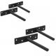 Sturdy Metal Shelving Brackets Hidden Floating Wall Structure for Wood Shelf Support
