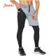 Men'S 2 In 1 Running Pants Workout Gym Shorts Sweatpants With Zipper Pockets
