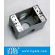 Weatherproof Electrical Boxes 3 Holes / 5 Holes Single Gang Outlet Boxes Die Cast Metal