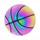 Luminous Basketball Ball Holographic Reflective Lighted Flash Ball Glowing