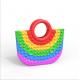 Fashionable Colorful Silicone Rubber Toy Handbag For Girls Gift