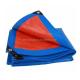 Blue PE Tarpaulin Water Resistant and Top Performance with 6*6-16*16 Density