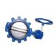 Ductile Iron Lug Type Butterfly Valve Gearbox / Lever Operation