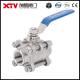 Xtv 3/4 Inch Full Port Manual Stainless Steel 3PC Ball Valve Customizable and Durable