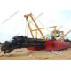 Alloy Cast Iron Pump 15m Sand Dredging Equipment With Winches Spud Rams