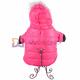 Wadding Snaps Filling Opening Fur Hood Pet Clothing Hoodie Polyester dog outerwear