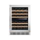 LD-60D R600a 150L Double Zone Wine Display Fridge For Wine Storage